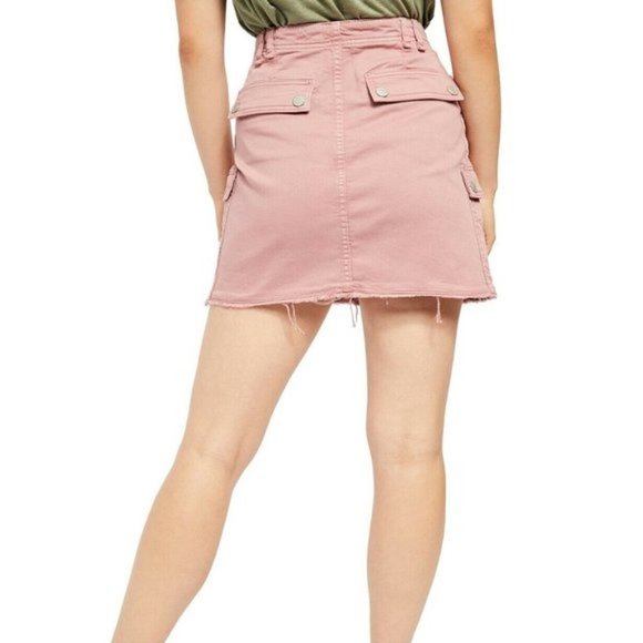 Free People Dusty Lilac Avenue Denim Mini Skirt 29 - Picture 7 of 13